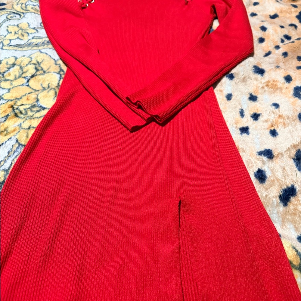 Elegant Red Women's Dress